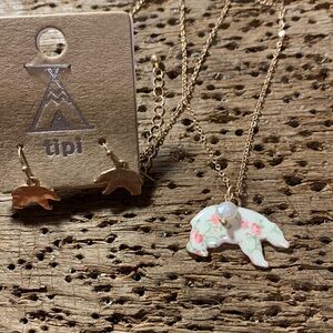 Bear Necklace and Earrings